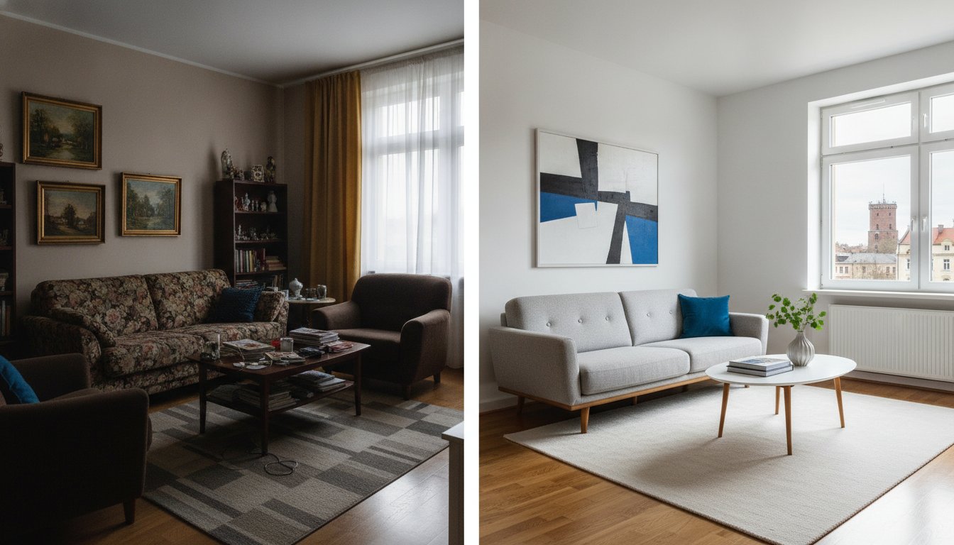 Home staging przed i po: Zdjęcia i efekty metamorfoz nieruchomości w Opolu (2026)